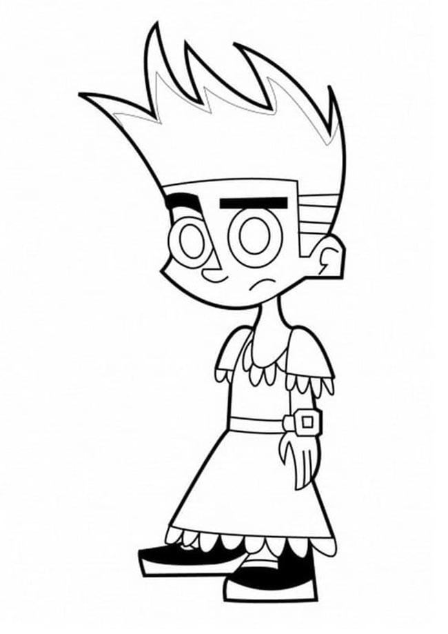 johnny test para colorir 1