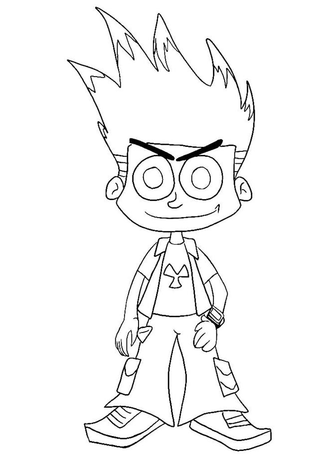 johnny test para impressao