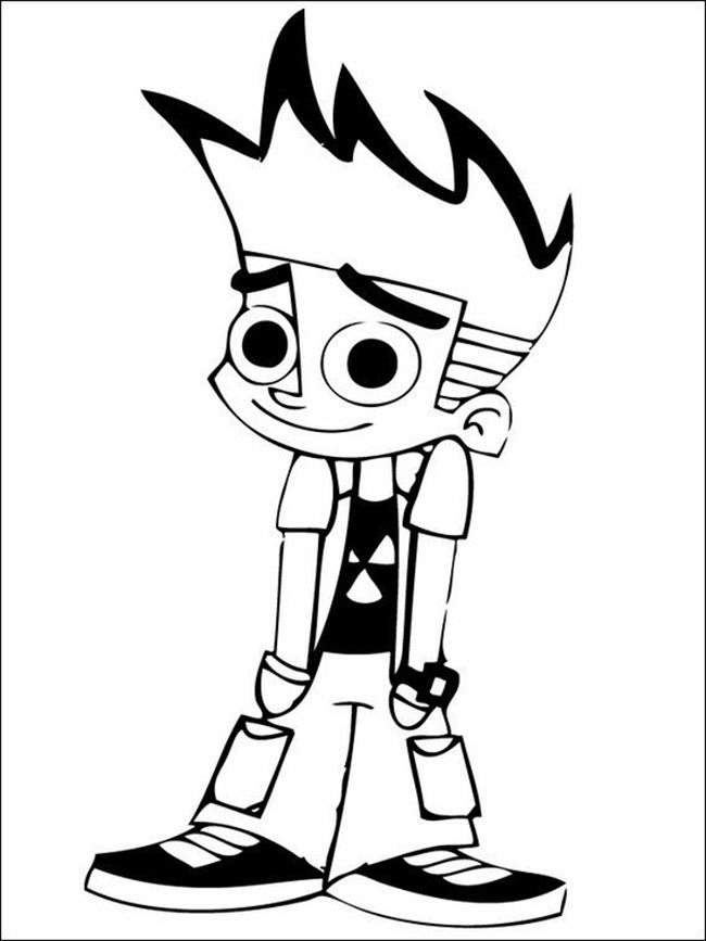 johnny test para pintar