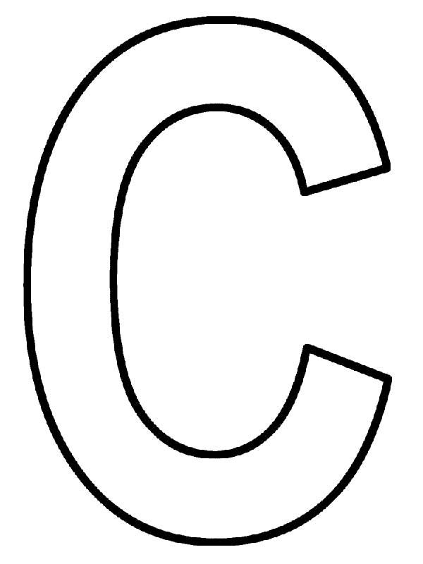 letra C para pintar 1