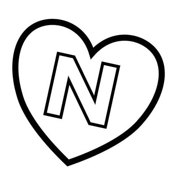 moldes de letra n para colorir 1
