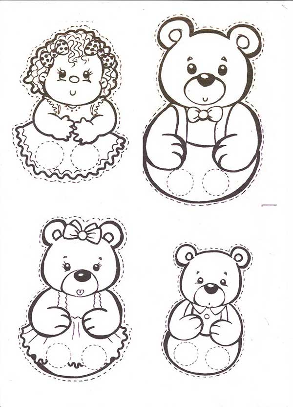 25+ Desenhos de Cachinhos Dourados para Imprimir e Colorir