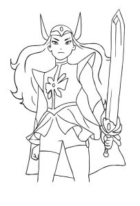 25+ Desenhos da She Ra: A Princesa do Poder para Imprimir e Colorir