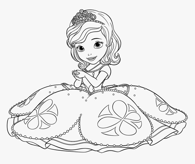 princesa sofia para pintar 1 1