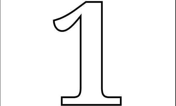 um para colorir 2