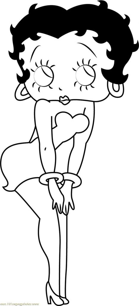 Betty Boop para colorir 1 2 Betty Boop para colorir 1 2