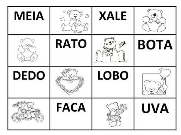 Bingo de Palavras 1