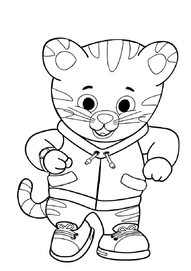 Daniel Tigre para colorir 2 2