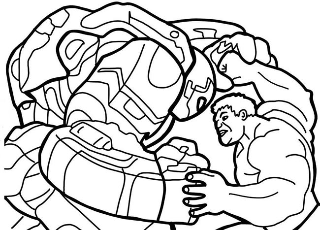 Hulkbuster para colorir 2