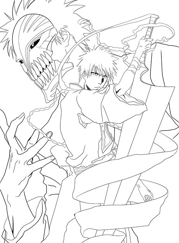 25+ Desenhos do Ichigo Kurosaki para Imprimir e Colorir/Pintar