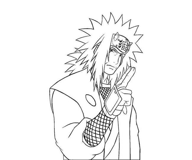 Jiraya para colorir 2
