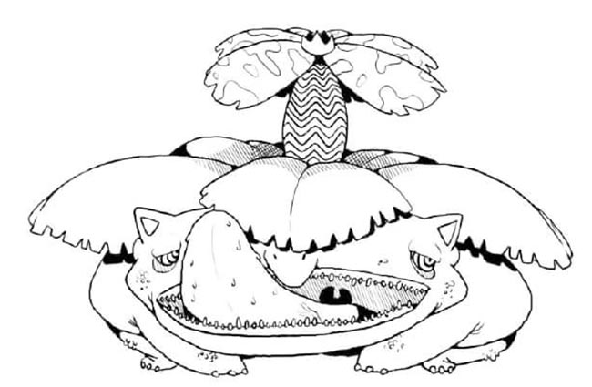Venusaur para colorir 2 Venusaur para colorir 2