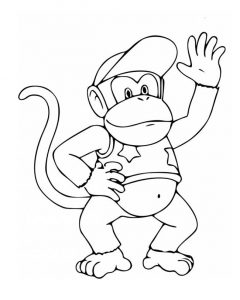 21+ Desenhos de Donkey Kong para Imprimir e Colorir/Pintar