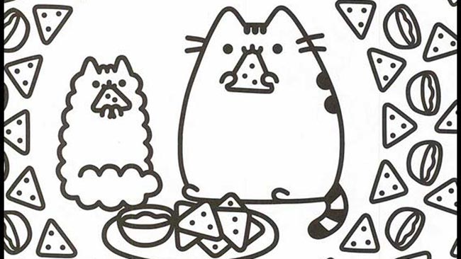 21+ Desenhos Fofos de Pusheen (Gatinho) para Imprimir e Colorir