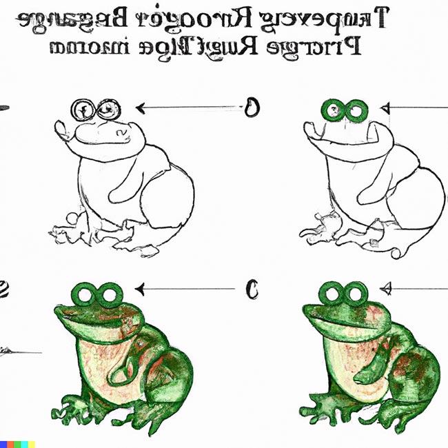 como desenhar sapo 3