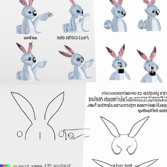 desenhar coelho 3