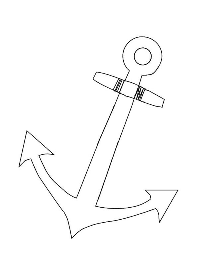 desenho de ancora para colorir