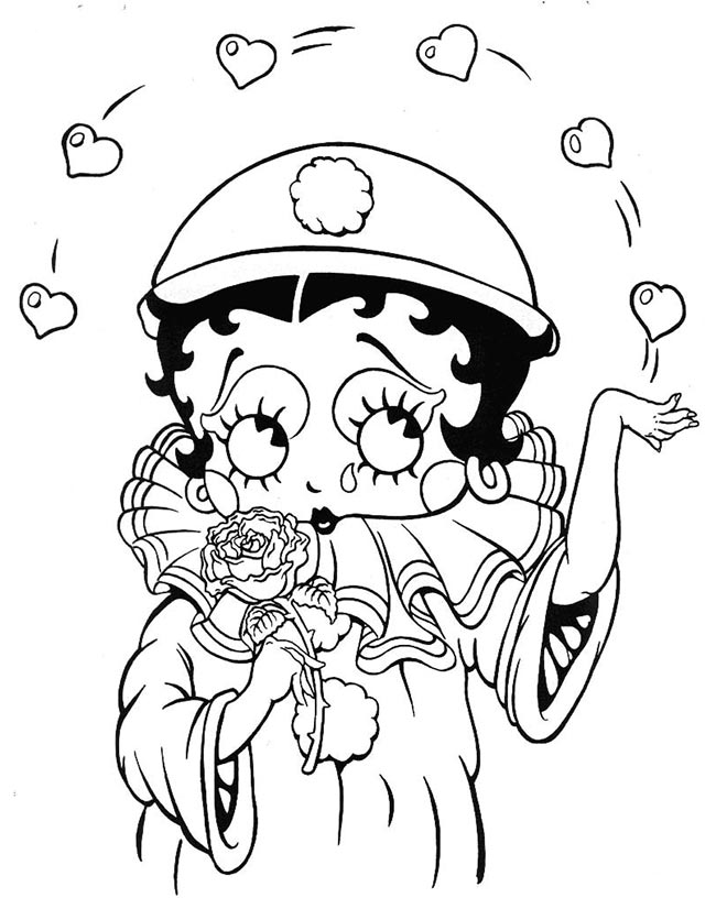 desenhos de Betty Boop para pintar 2 desenhos de Betty Boop para pintar 2