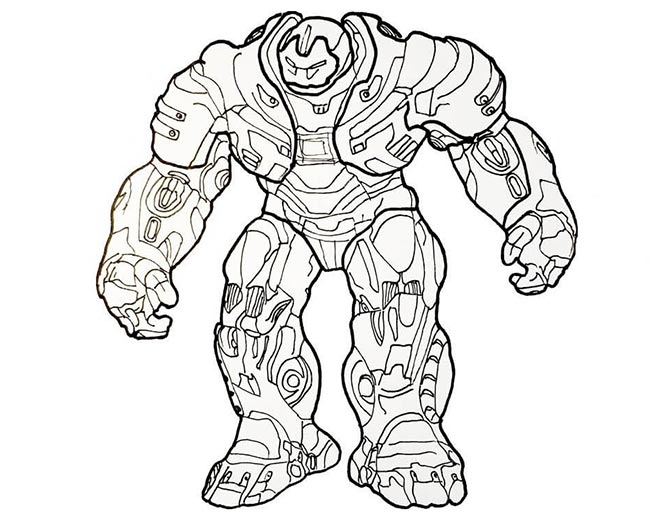 desenhos de Hulkbuster para imprimir