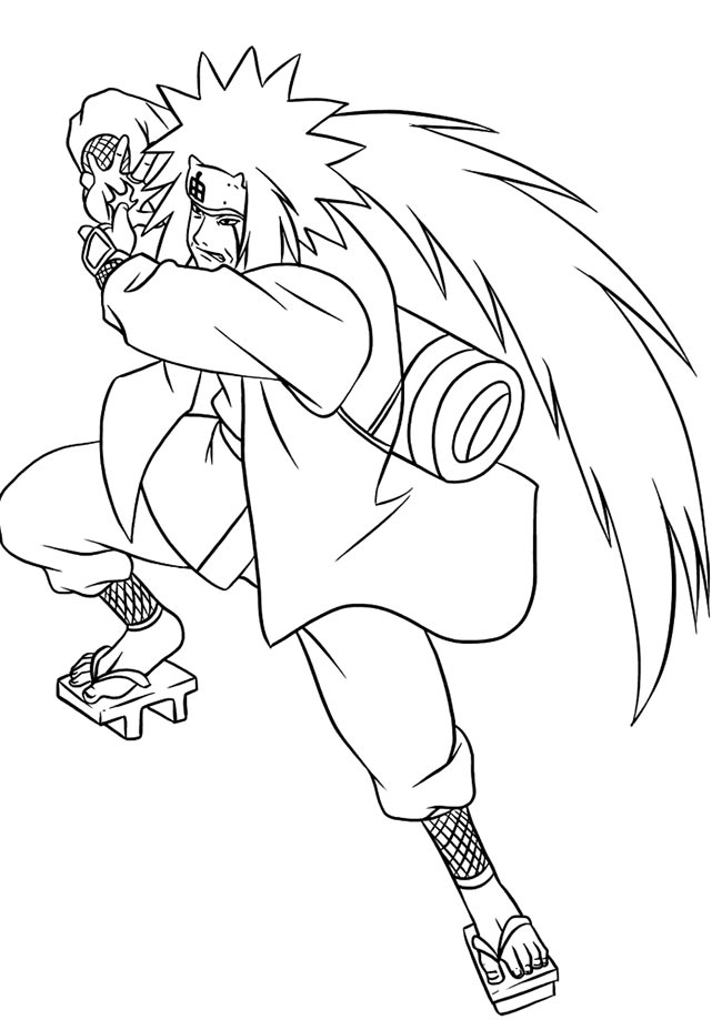 desenhos de Jiraya para imprimir 1