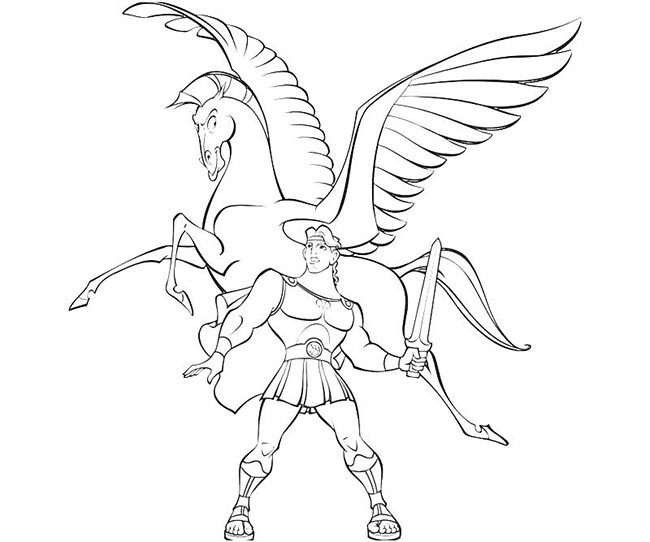 desenhos de Pegasus para pintar desenhos de Pegasus para pintar