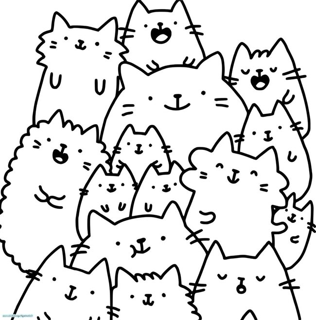 desenhos de Pusheen para salvar 1