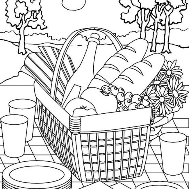 desenhos de piquenique 2