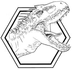 25+ Desenhos do Indominus Rex para Imprimir e Colorir/Pintar