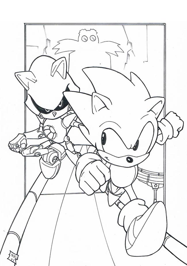desenhos do Metal Sonic para pintar 1 desenhos do Metal Sonic para pintar 1