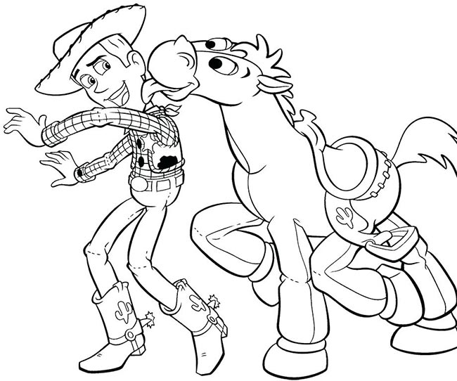 37+ Desenhos do Woody (Toy Story) para Imprimir e Colorir/Pintar