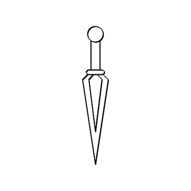 kunai para colorir 2