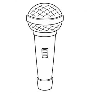27+ Desenhos de Microfone para Imprimir e Colorir/Pintar