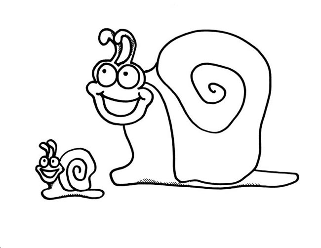 moldes de caracol para imprimir 2