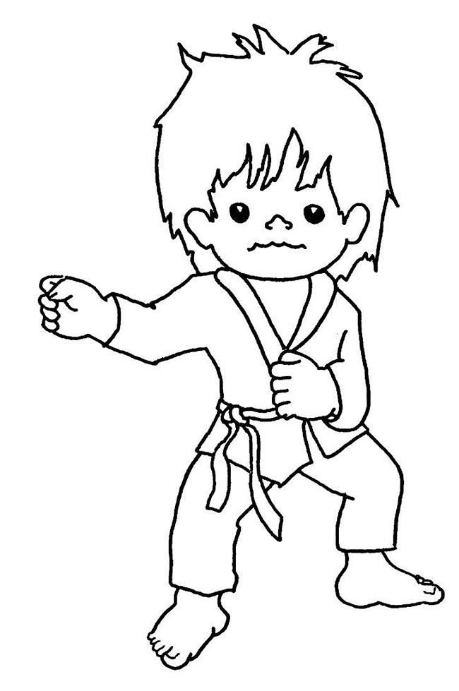 moldes de judo para pintar 2