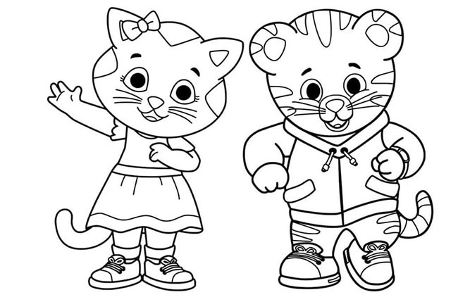 25+ Desenhos do Daniel Tigre para Imprimir e Colorir/Pintar