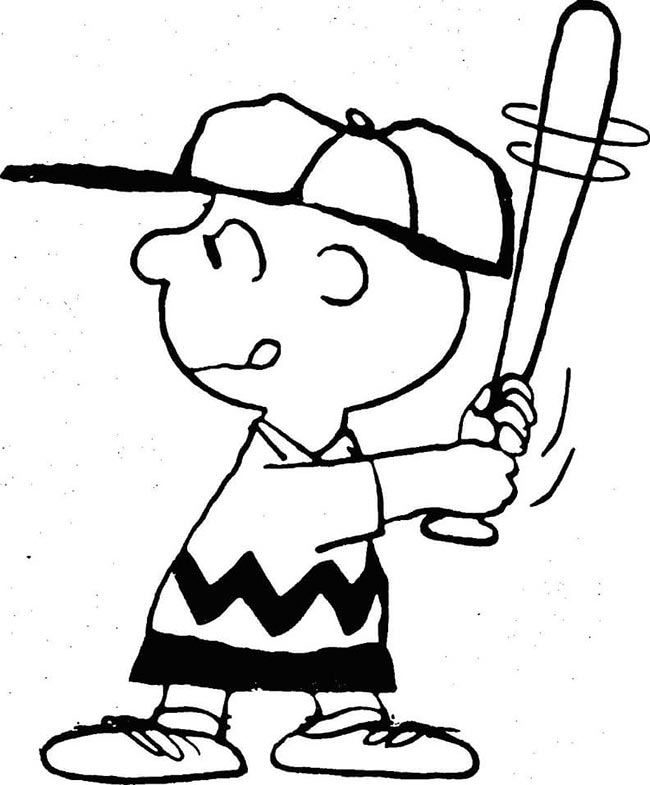Charlie Brown para pintar 1 2