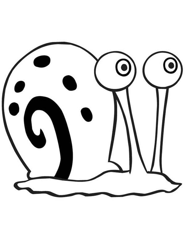 Gary Caracol para colorir 2