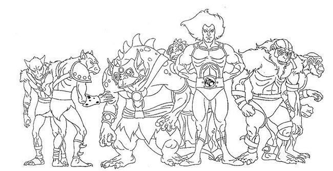 Thundercat para pintar 2 2 Thundercat para pintar 2 2