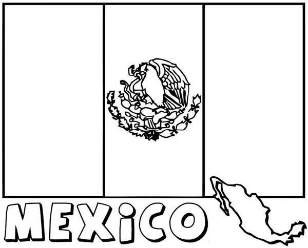 15+ Desenhos da Bandeira do México para Imprimir e Colorir