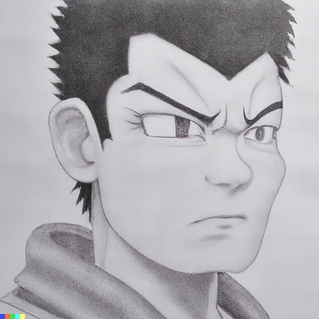 como desenhar gohan passo a passo 2