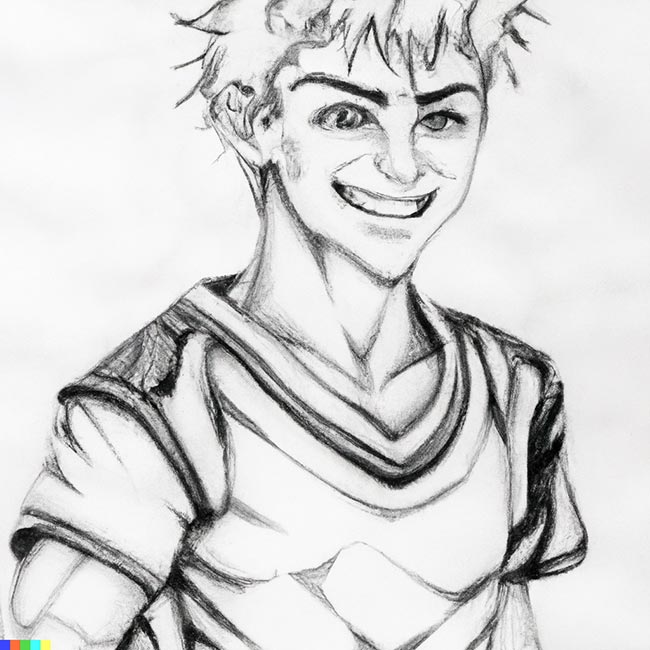como desenhar meliodas passo a passo 1