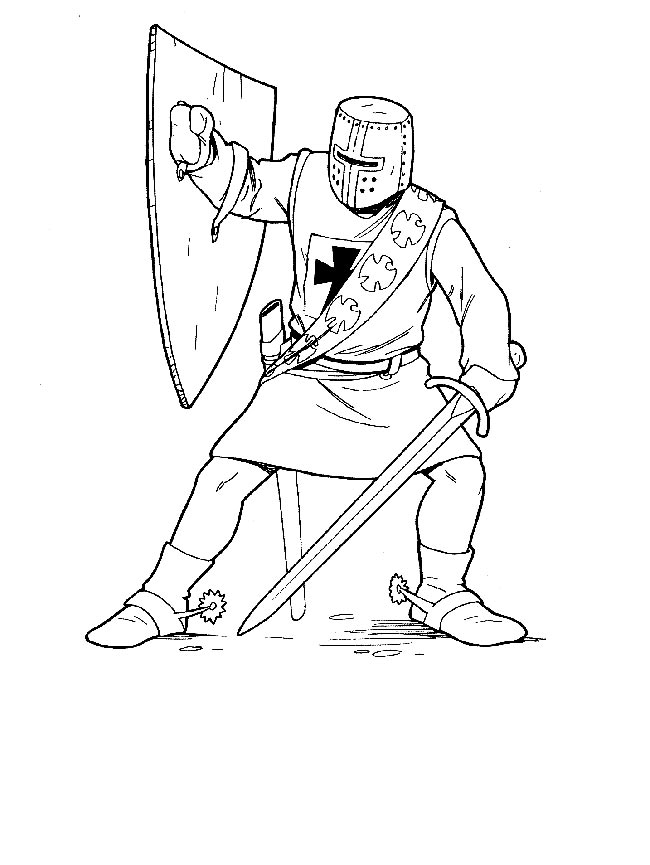 desenho de Cavaleiro para colorir desenho de Cavaleiro para colorir
