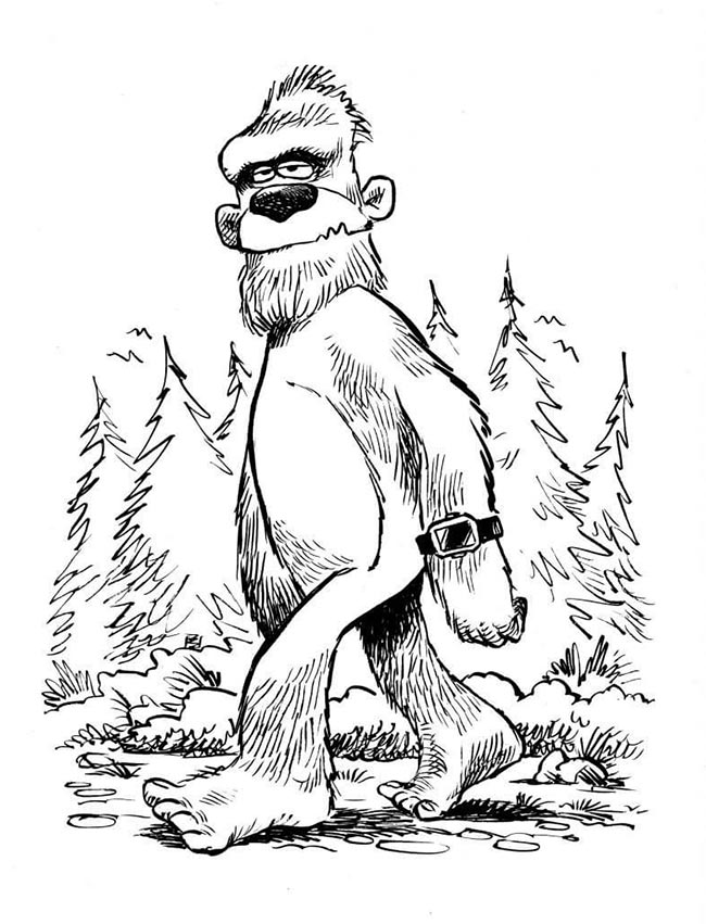 desenhos de pe grande para colorir 2