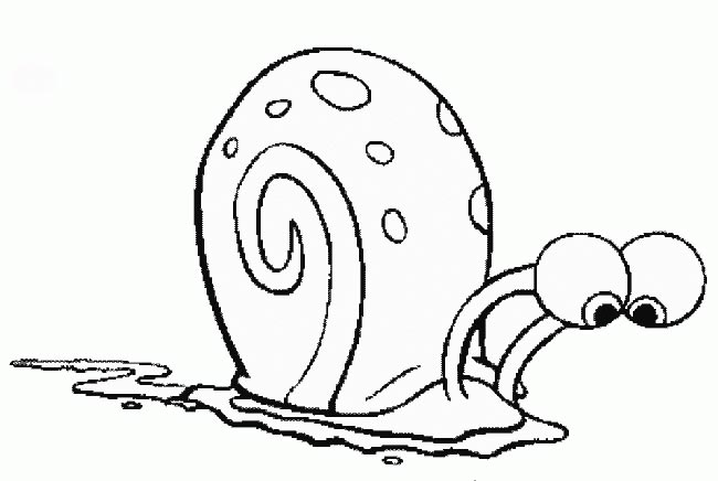 desenhos do Gary Caracol para colorir 2