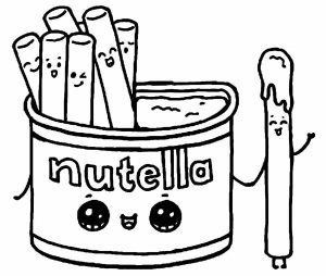 25+ Desenhos de Nutella → Imprimir e Colorir [Grátis]