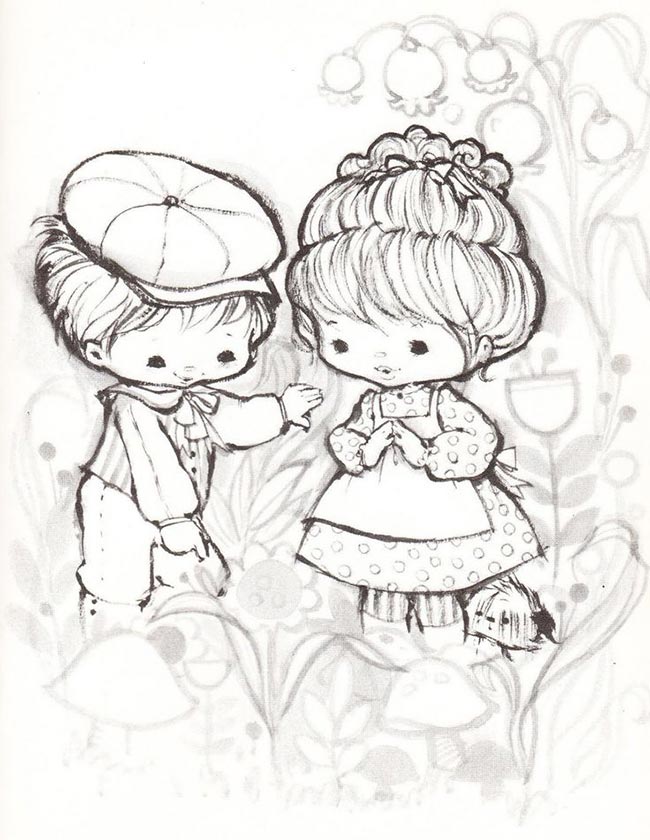 35+ Desenhos Estilo Vintage para Jovens e Crianças Colorir