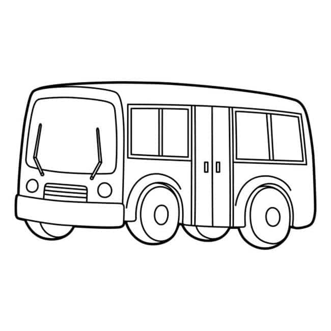 25+ Desenhos de Ônibus Escolar para Imprimir e Colorir/Pintar