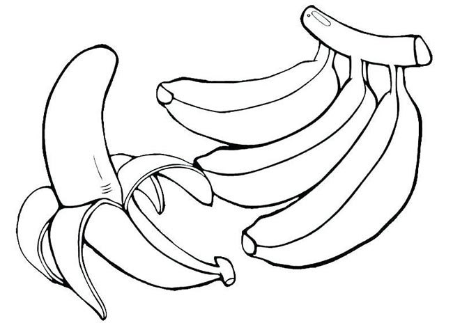 27+ Desenhos de Banana → Imprimir e Colorir/Pintar