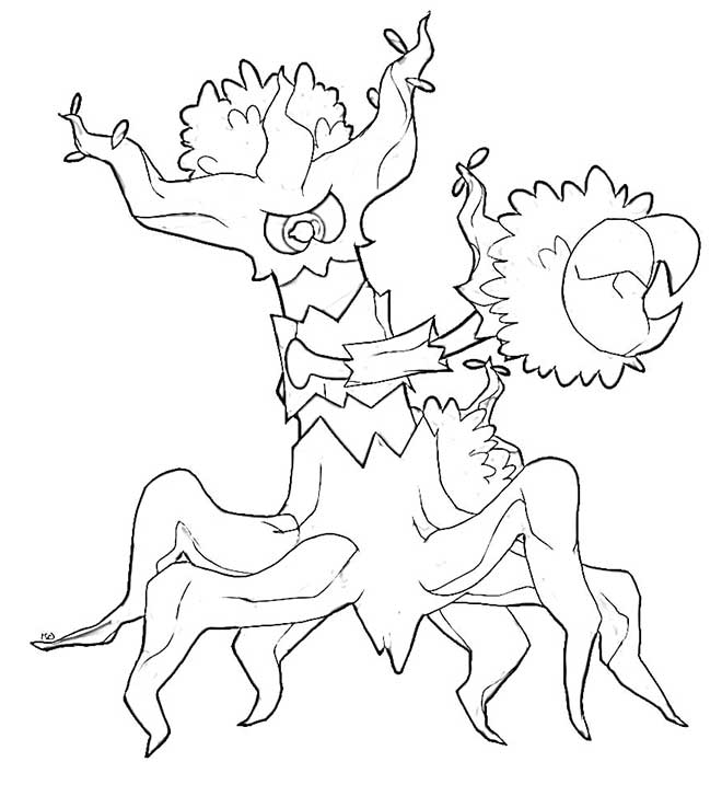 21+ Desenhos de Trevenant [Pokémon] para Imprimir e Colorir