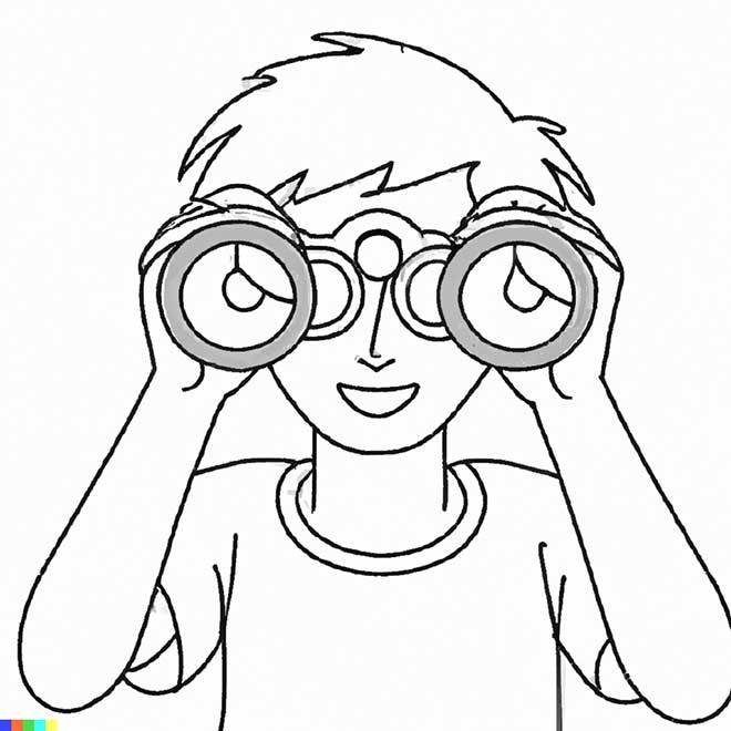 binoculos para colorir 7 2